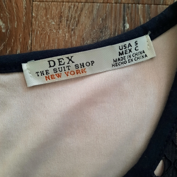 DEX Navy Lace Shirt - Picture 6 of 7